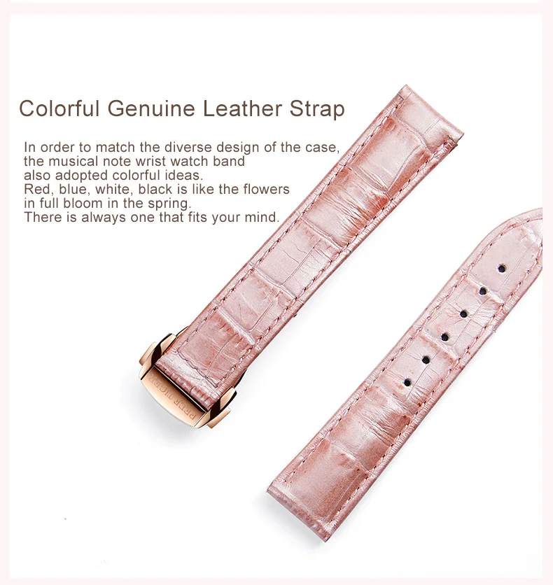 Women's Casual Automatic Watches with Leather Strap