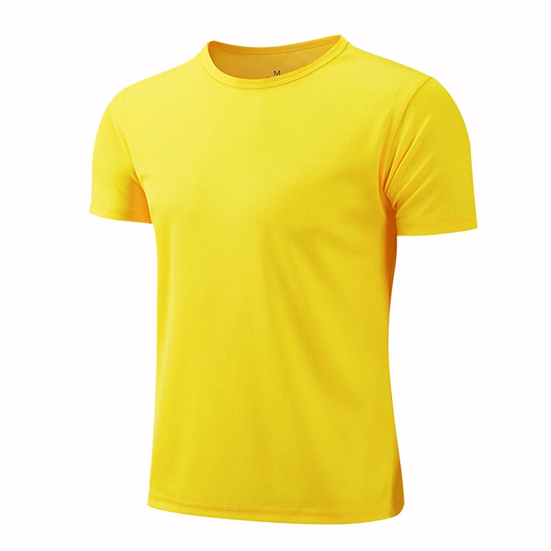 Men Women Quick Dry Short Sleeve Sport T Shirt Gym Jerseys Fitness Shirt Trainer Running T-Shirt Teenager Breathable Sportswears