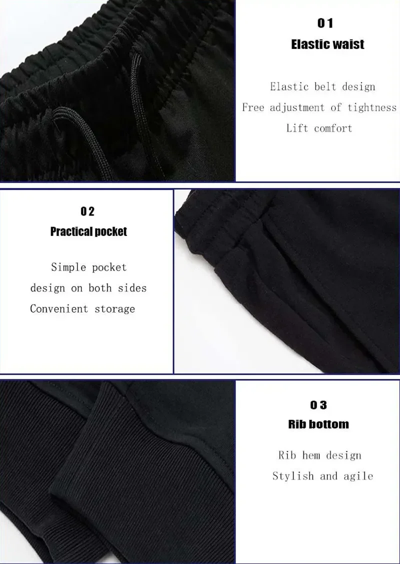 2024 Fitness Workout Brand Track Pants Autumn Winter Male Cotton Sportswear Trousers Joggers Sweatpants Men Casual Skinny Pants