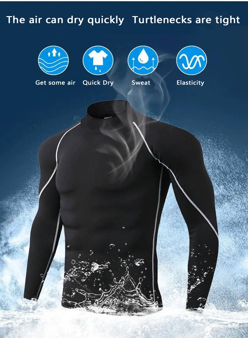 Men Running Compression Shirts Quick Dry Soccer Jersey Fitness Tight Sportswear Rash Guard Athletic Gym Sport Short Sleeve Shirt