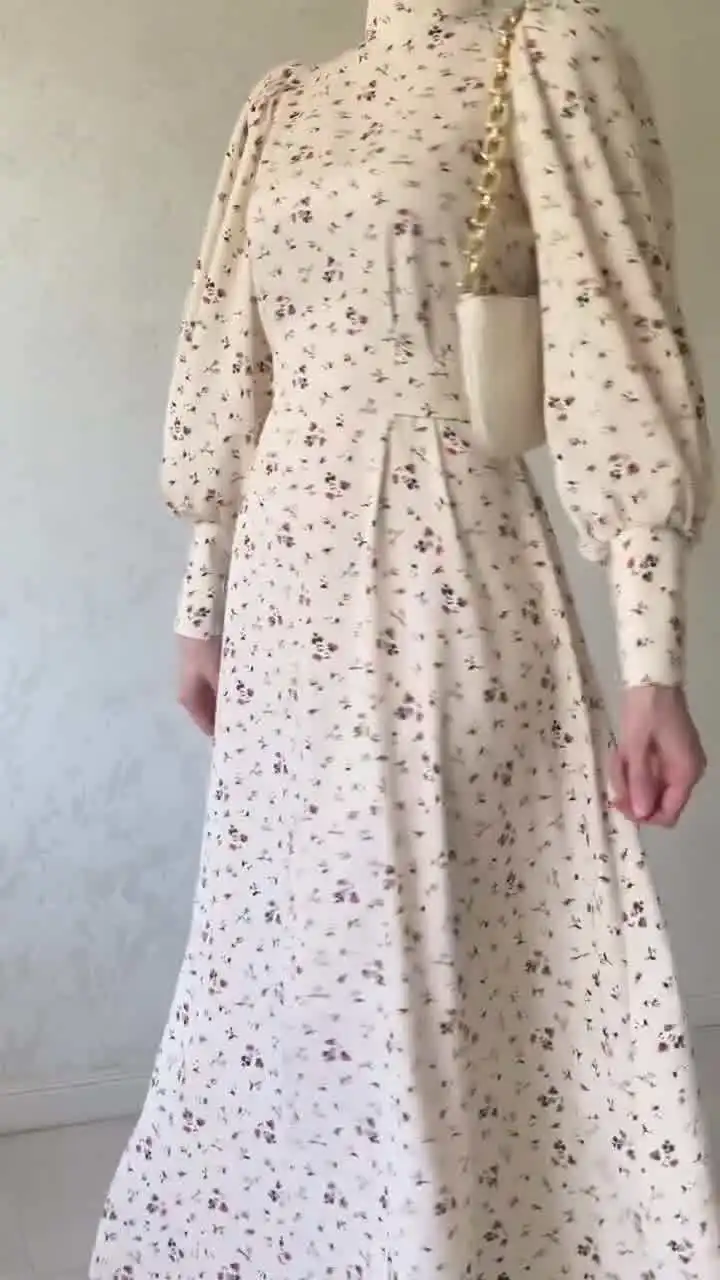 Spring Eid Muslim Floral Dress for Women Dubai Abaya Morocco Party Dresses Ramadan Lace-up Kaftan Vestidos Arab Long Robe 2024