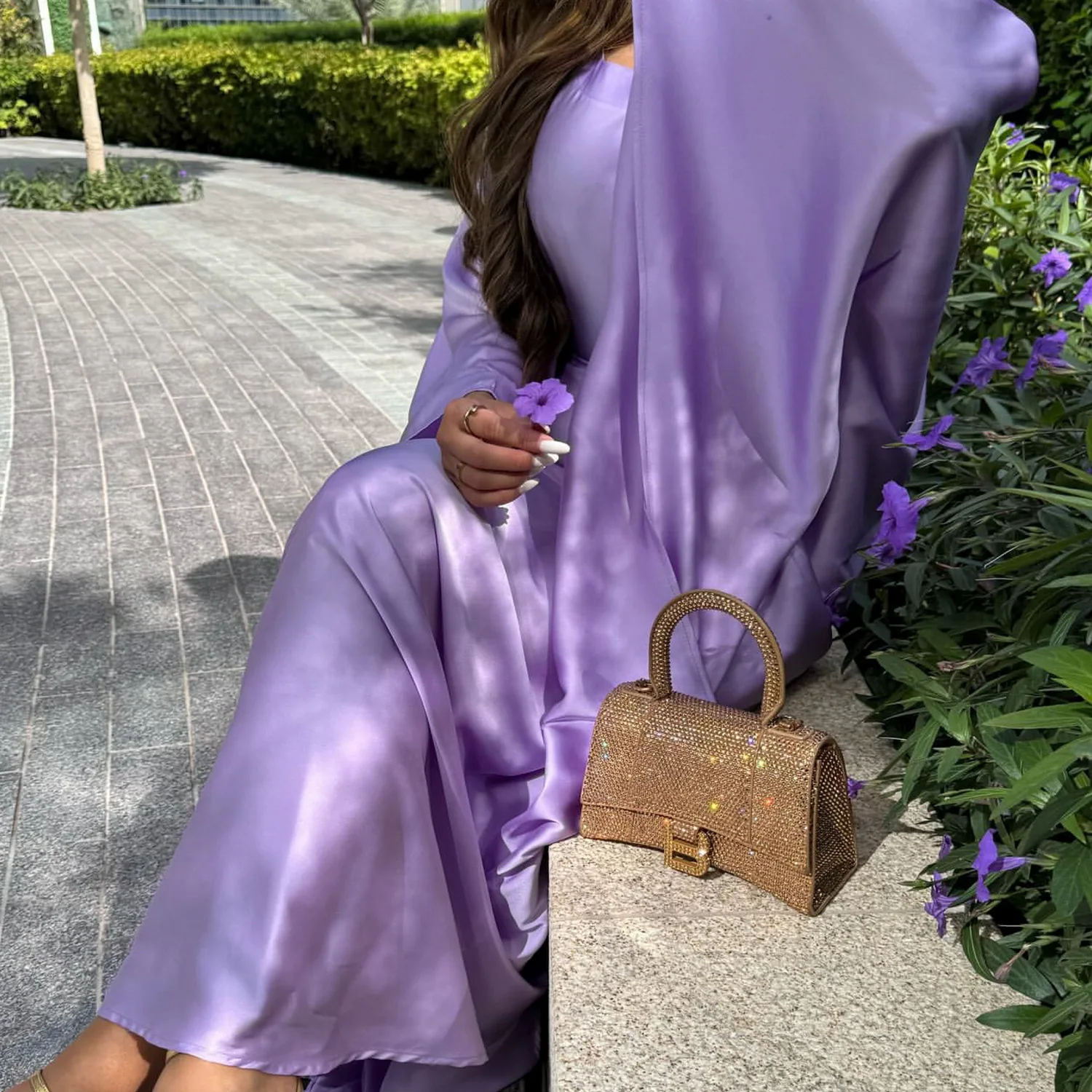 Eid Modest Bat Sleeve Muslim Party Dress for Women Ramadan Abaya Long Dress Kaftan Vestidos Largos Dubai Robe Jalabiya 2024