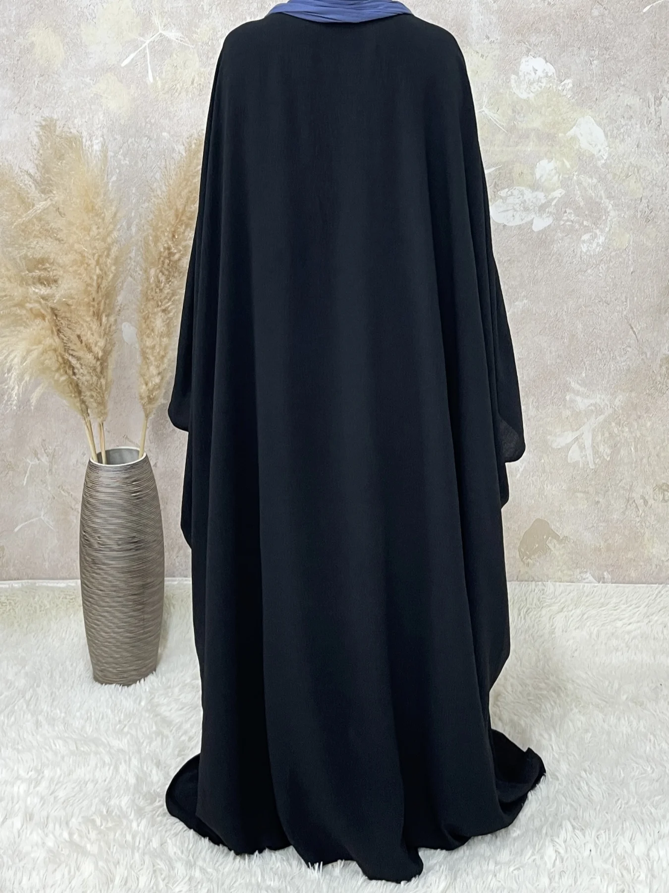 Butterfly Batwing Abaya Without Hijab Dubai Luxury Turkey  Islan Muslim Kaftan Modesty Dress