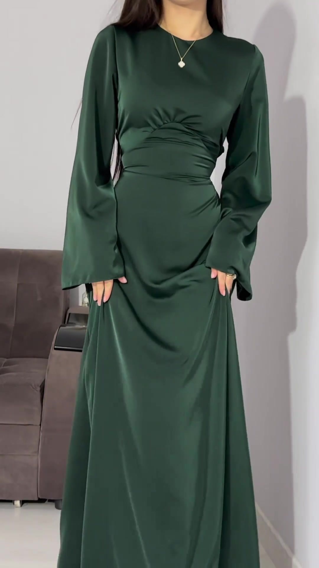 Spring Eid Muslim Dress Women Abaya Slim Fit Bandage Satin Solid Morocco Party Dresses Ramadan Islam Dubai Arab Long Robe 2024