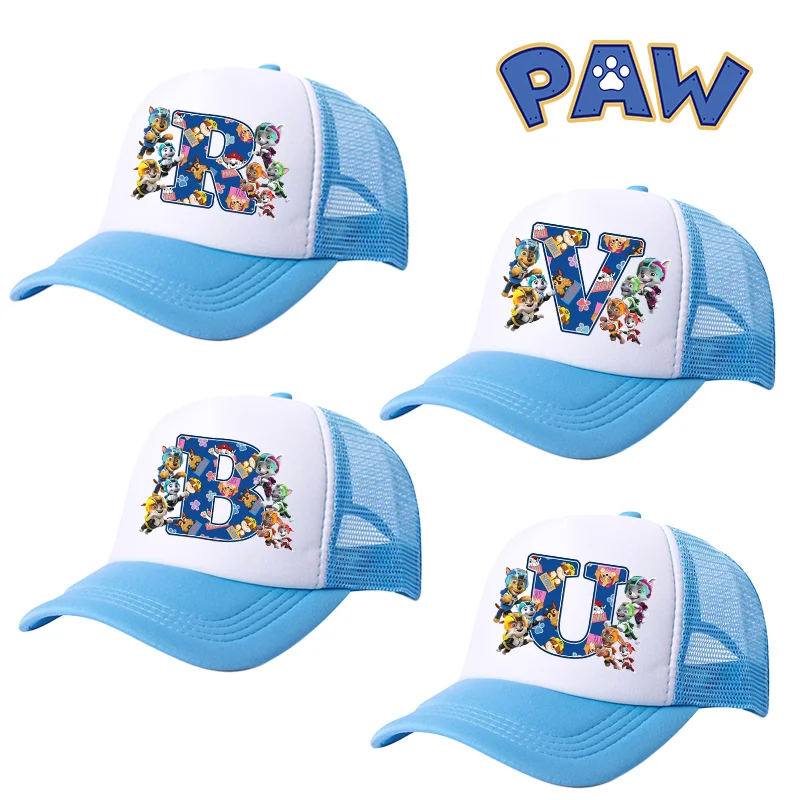 Paw Patrol Baseball Cap Chase Skye Cartoon Cute Letter Print Kids Hat Boy Athleisure Adjustable Sun Hats Fashion Birthday Gift