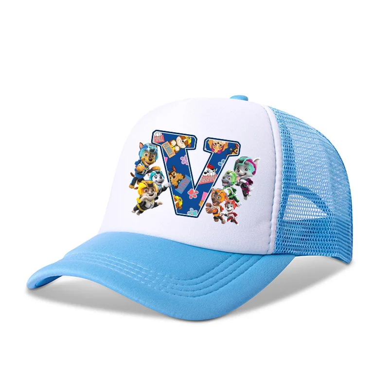 Paw Patrol Baseball Cap Chase Skye Cartoon Cute Letter Print Kids Hat Boy Athleisure Adjustable Sun Hats Fashion Birthday Gift