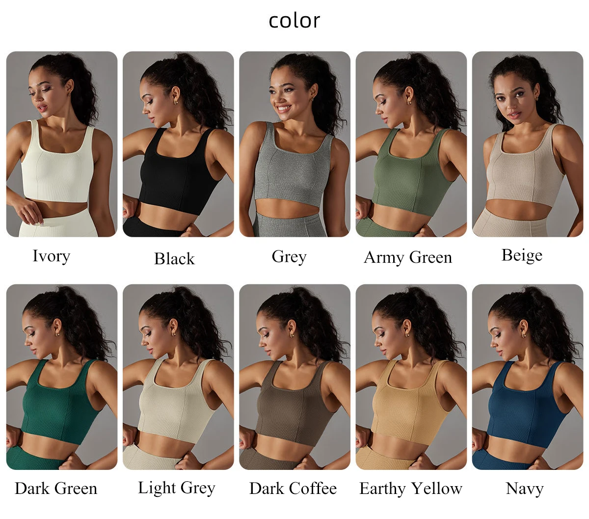 Seamless Yoga Bra Fitness Sports Bra Gym Running Shockproof Bra With Pad Workout Women Athleisure Sleeveless Crop Top Vest