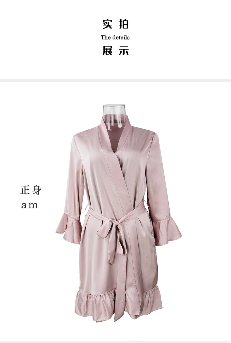 Bridesmaid Robes Lingerie Porno Sexy Transparent Bathrobe Kimono Women Clothing Nightwear Sleepwear Red Ladies Long Gowns Black