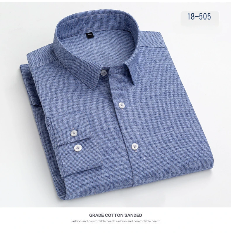 new in shirt hight-qulity 100%cotton long-sleeve shirts for men slim fit casual shirt solid england style tops elegants clothes