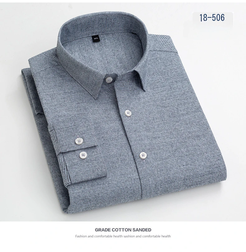 new in shirt hight-qulity 100%cotton long-sleeve shirts for men slim fit casual shirt solid england style tops elegants clothes