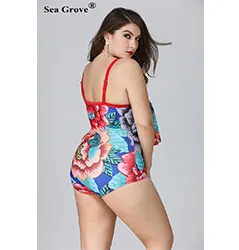 Plus Size Twist Tankini Set Two Piece Bathing Suit Women Swimwear Female Straps pink Beach Dress Large Swimsuit 3XL 4XL 5XL