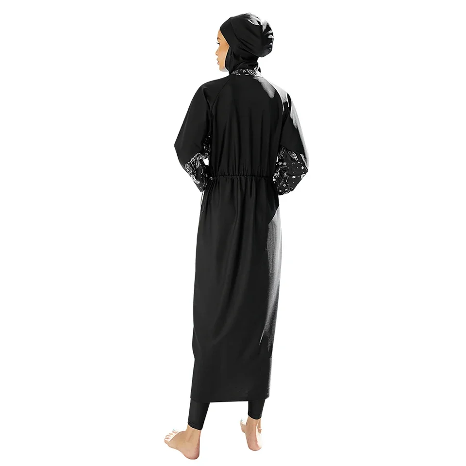 2024 Burkini Long Islamic Modest Muslim's Swimwears Swimming Suit for Women Clothing with Hijab Islam Female 3 Pieces Beachwear