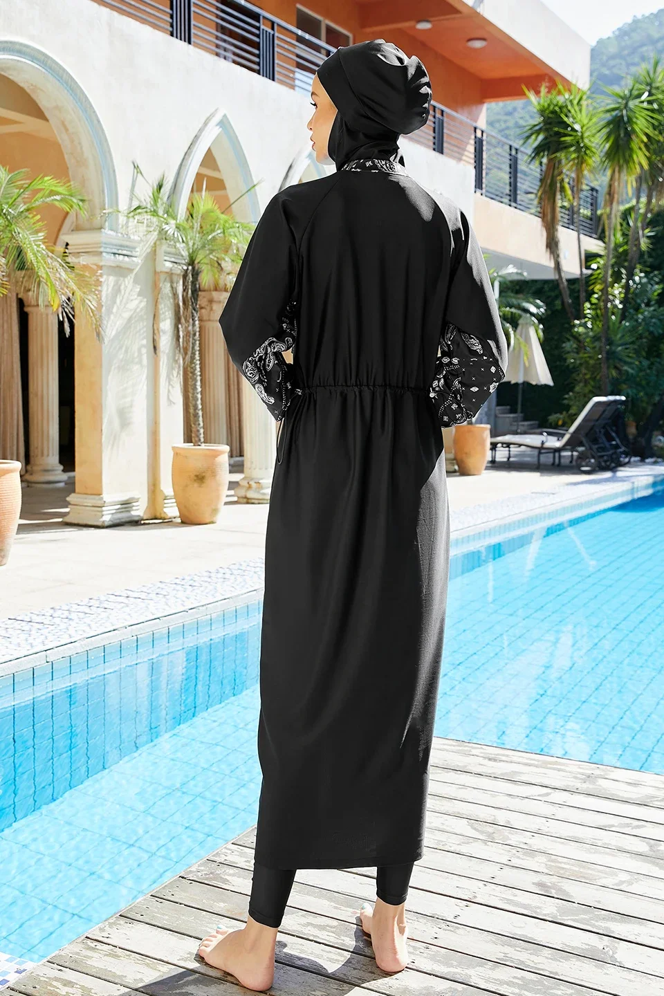 2024 Burkini Long Islamic Modest Muslim's Swimwears Swimming Suit for Women Clothing with Hijab Islam Female 3 Pieces Beachwear