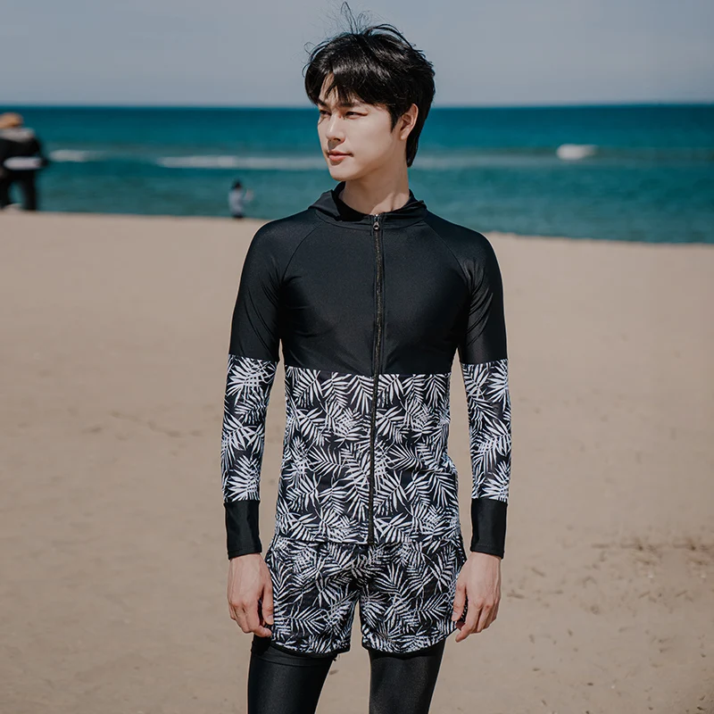 Swimsuit Rash Guard for Men Women Sports Couple Swimwear 2023 Long Sleeve Shirt 5 Pcs Surfing Suit Sun Protection Diving Beach