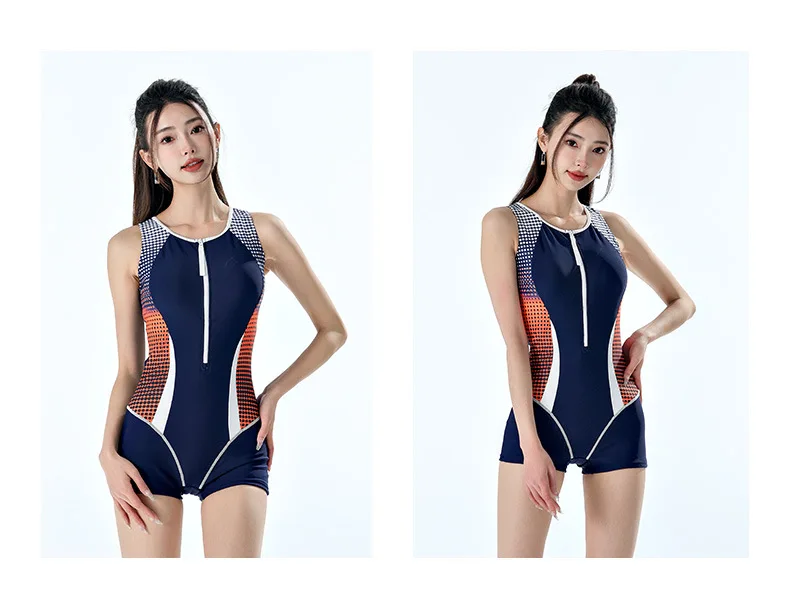 Women One Piece Quick-Dry Nylon Athletic Push Up Bathing SwimWear Sun Protection UPF50+WaterProof Beach Surfing Sports SwimSuit