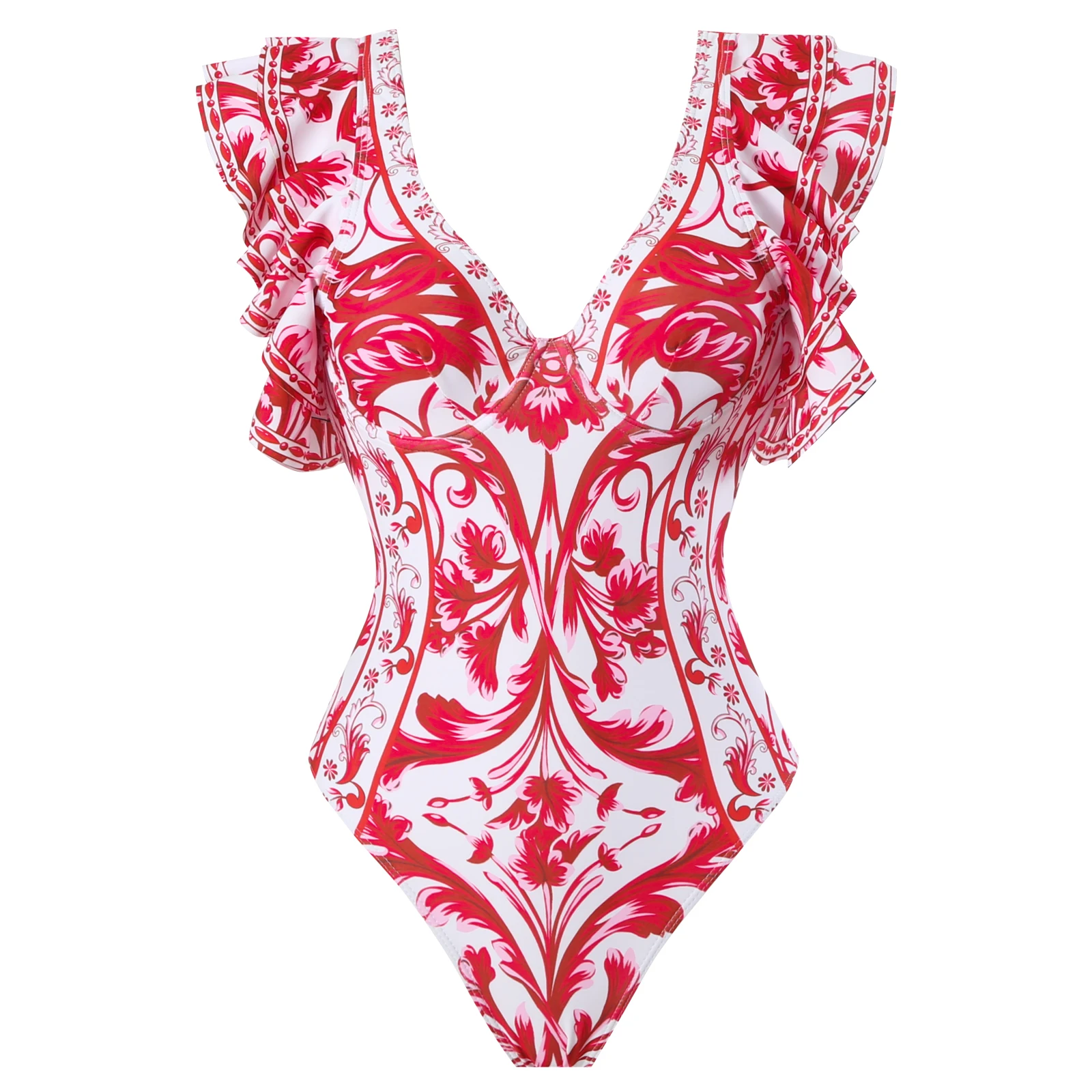 Hollowen One Piece Swimsuit With Cover Up Sexy Swimwear Women Off Shoulder Swim Suits Patchwork Bathsuit Belt Bodysuit Beachwear