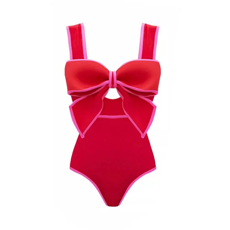 Hollowen One Piece Swimsuit With Cover Up Sexy Swimwear Women Off Shoulder Swim Suits Patchwork Bathsuit Belt Bodysuit Beachwear