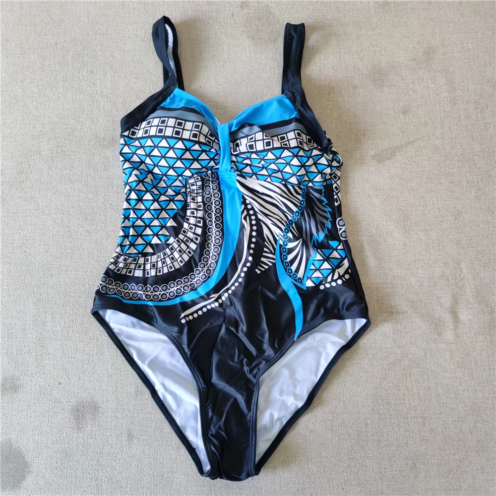 One-Piece Swimsuits Swimming Suit For Women Bodysuit Women Female Swimwear Bath Clothing Beach Wear With Pad Wire Free Print