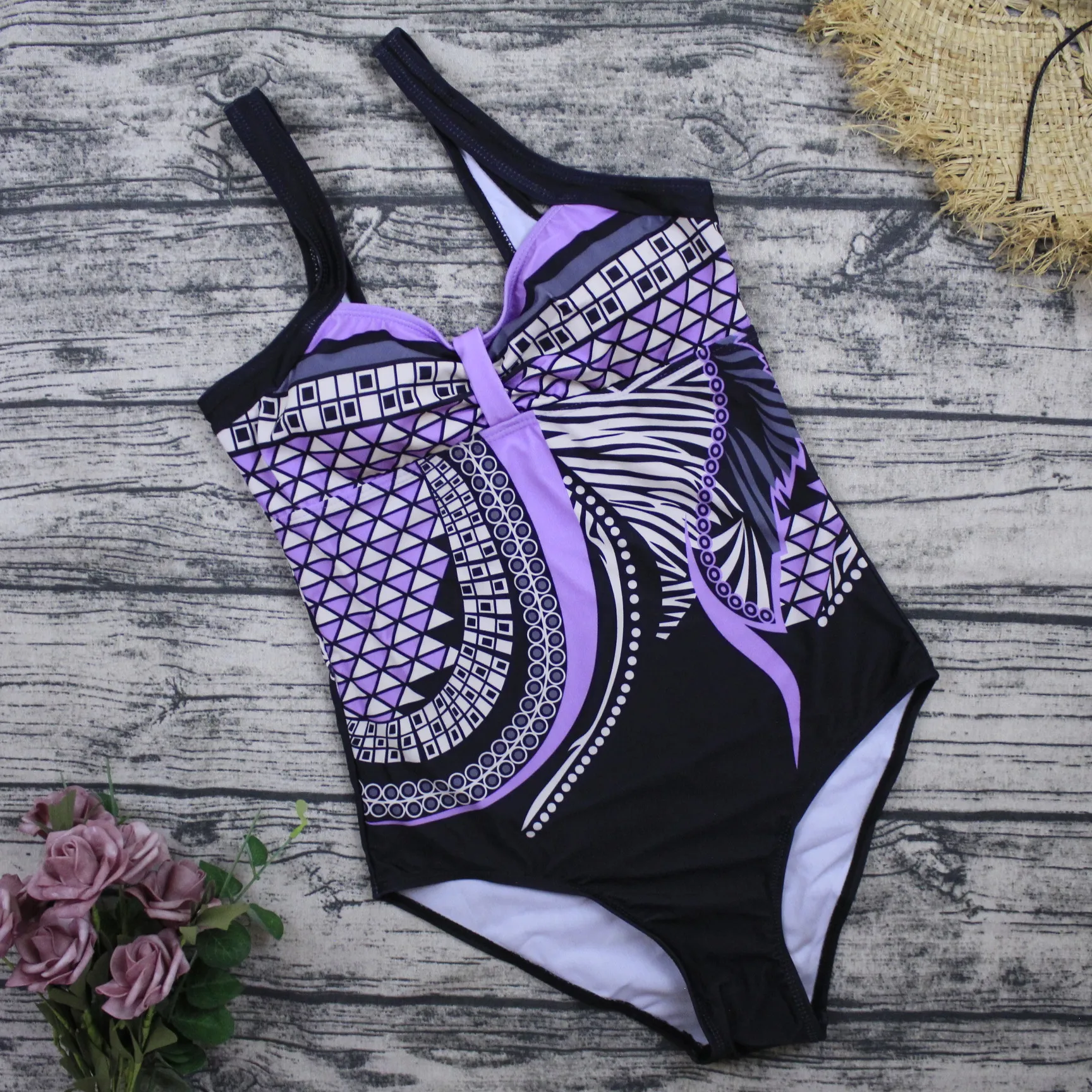 One-Piece Swimsuits Swimming Suit For Women Bodysuit Women Female Swimwear Bath Clothing Beach Wear With Pad Wire Free Print