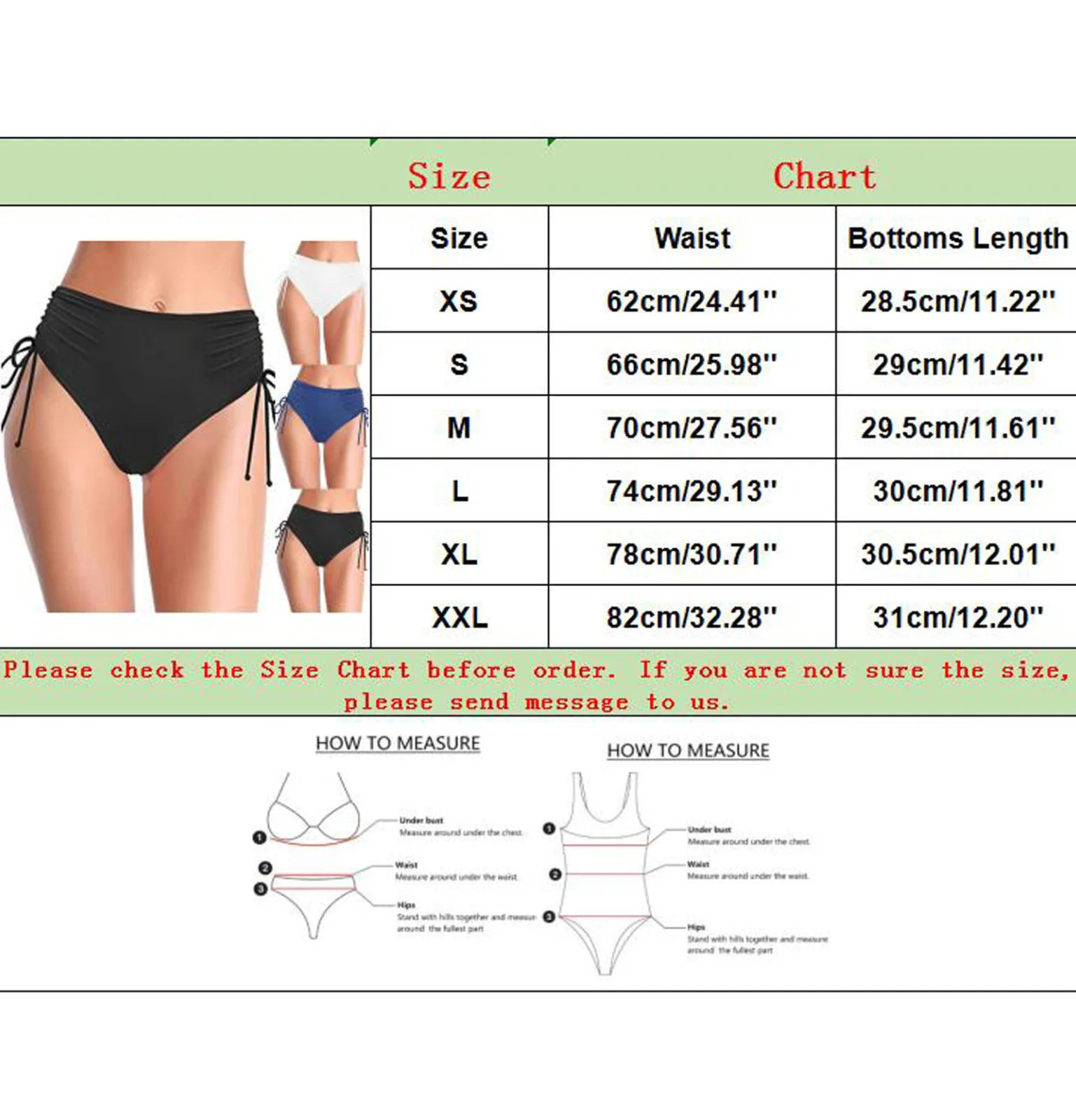 Women Swim Shorts Ladies Solid High Waist Brazilian Bikini Bottom Side Drawstring Beachwear Swimwear Briefs Swimming Shorts