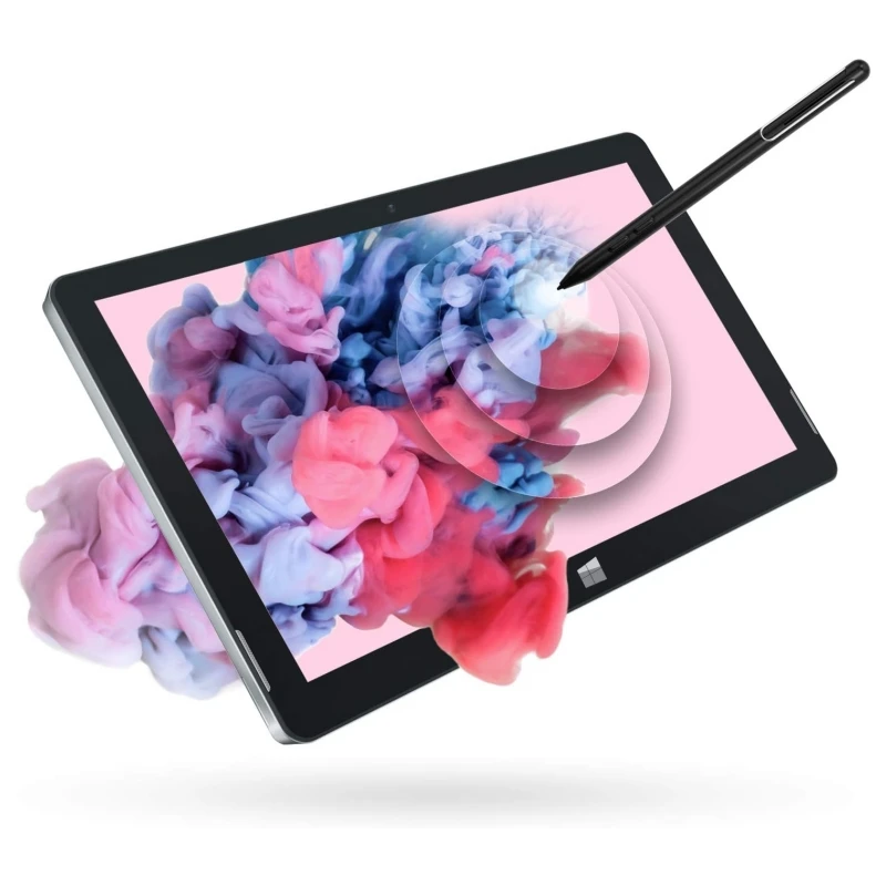 13.3'' Portable 6GB DDR3-RAM 128GB EMMC Windows 10 Tablets 2560x1440 2K IPS 64bit Intel Atom N3350 Dual Camera Type-C