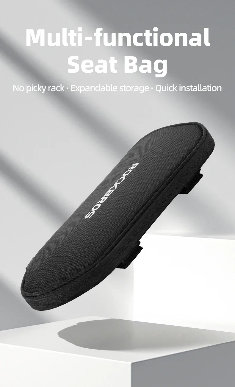 ROCKBROS Multifunctional Rear Seat Bag Universal Saddle Bag Back Rack 5L Capacity Seat Bag Expandable Cycling Luggage Trunk Bags ROCKBROS Multifunctional Rear Seat Bag Universal Saddle Bag Back Rack 5L Capacity Seat Bag Expandable Cycling Luggage Trunk Bags