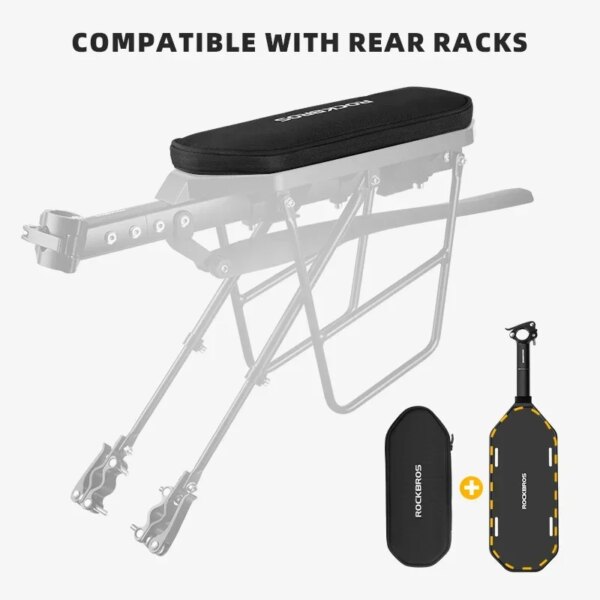 ROCKBROS Multifunctional Rear Seat Bag Universal Saddle Bag Back Rack 5L Capacity Seat Bag Expandable Cycling Luggage Trunk Bags - Image 5