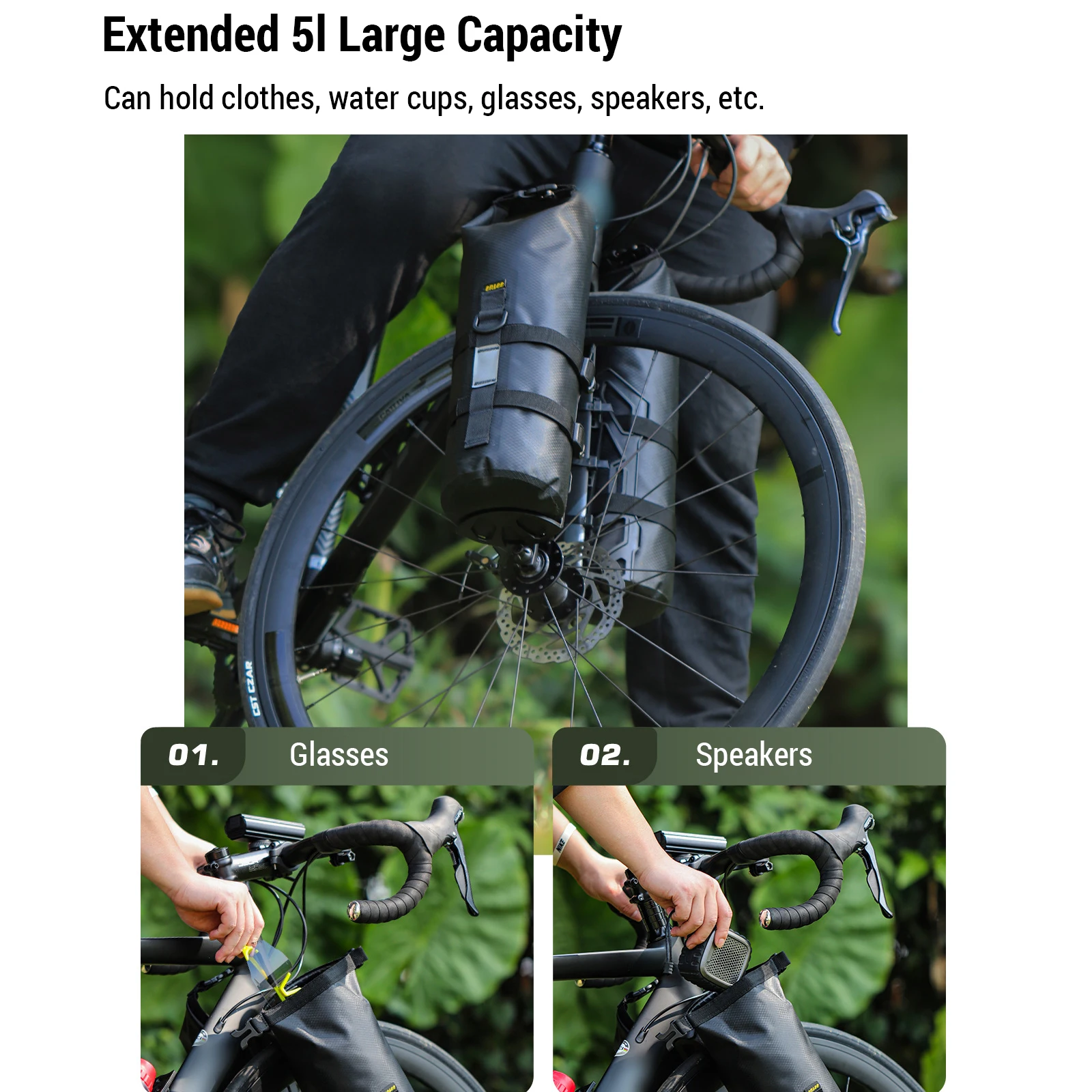 Bike Racks & Bags Bike Frame Bag 5L Waterproof Multifunctional Bike Bag for Bicycles with Large Capacity for Bikes Road Bike