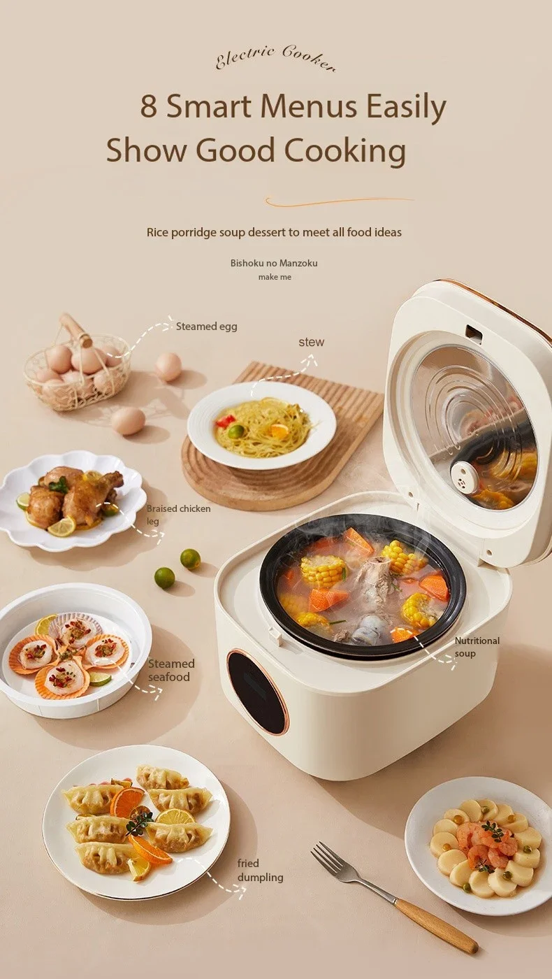 Quality Multifunctional Rice Cooker 5L Large Capacity 110V USA Regulations Household Reservation Non-stick Smart Rice Cookers