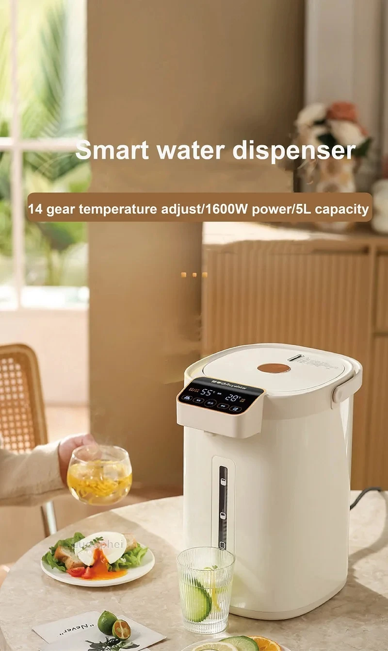 220V Electric Kettle Multifunction Baby Milk Adjuster 1350W Automatic Thermos Kettle Large Capacity Smart Water Dispenser 5L