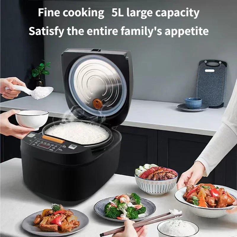 5L rice cooker for home use, large capacity, multifunctional intelligent soup making rice cooker