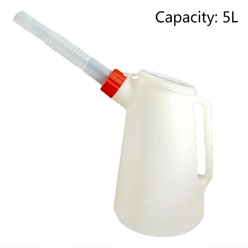 Multifunctional Oil Dispenser Measuring Container Oil Jug Flexible Spout 5L Replacement Refillable Dispenser Bottle