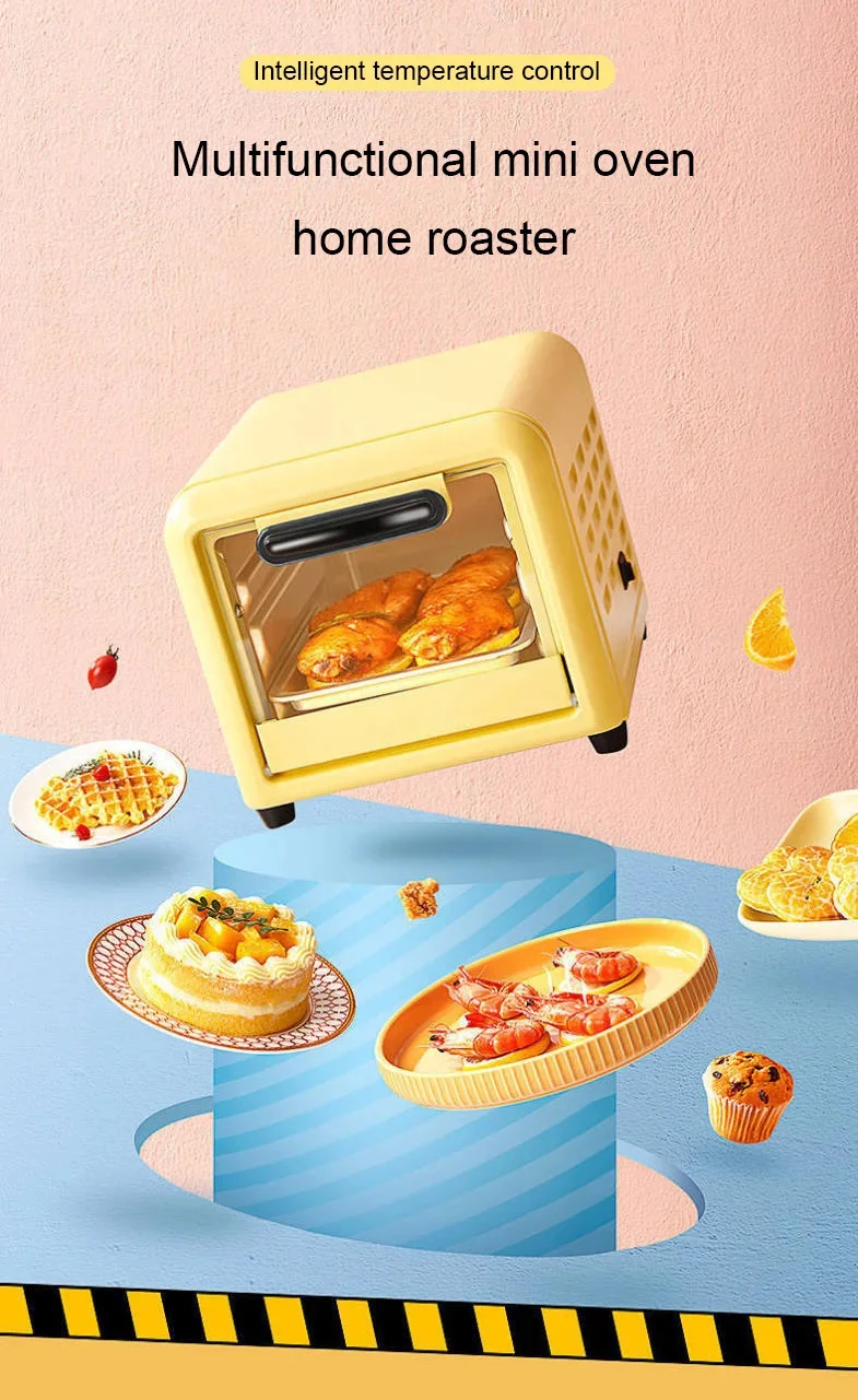 220V 300W 5L Multifunction Mini Electric Pizza Crepe Bakery Roast Oven Grill Breakfast Machine Cookies Cake Bread Maker