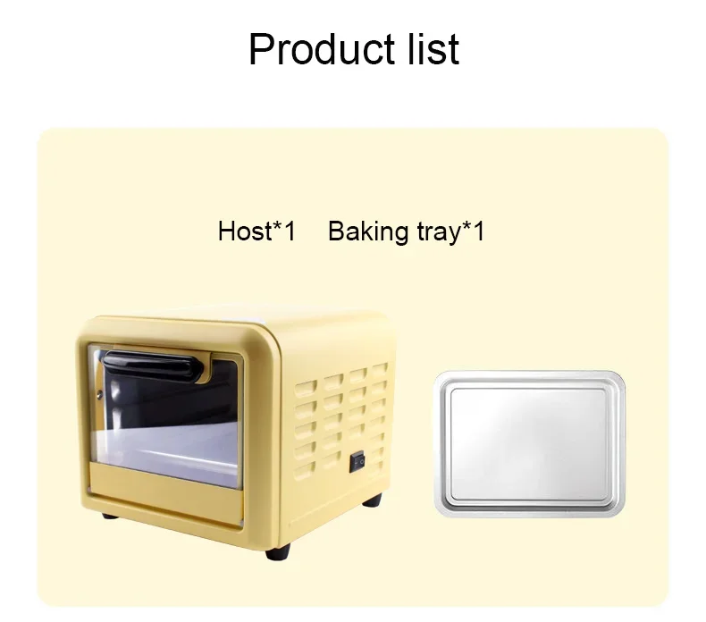 220V 300W 5L Multifunction Mini Electric Pizza Crepe Bakery Roast Oven Grill Breakfast Machine Cookies Cake Bread Maker