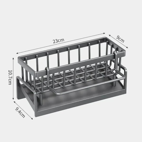 Multifunctional Sponge Rack Drainer Kitchen Shelf Sink Rag Dishwashing Detergent Dishcloth Organiser Kitchen Storage Racks - Image 6