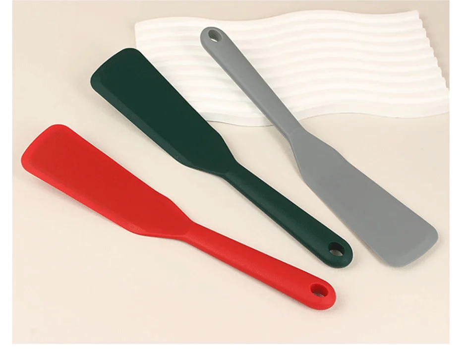 7 Color Silicone Frying Shovel Non-stick Surface Kitchen Pancake Fried Egg Transfer Shovel Steak Shovel Kitchen Baking Tools