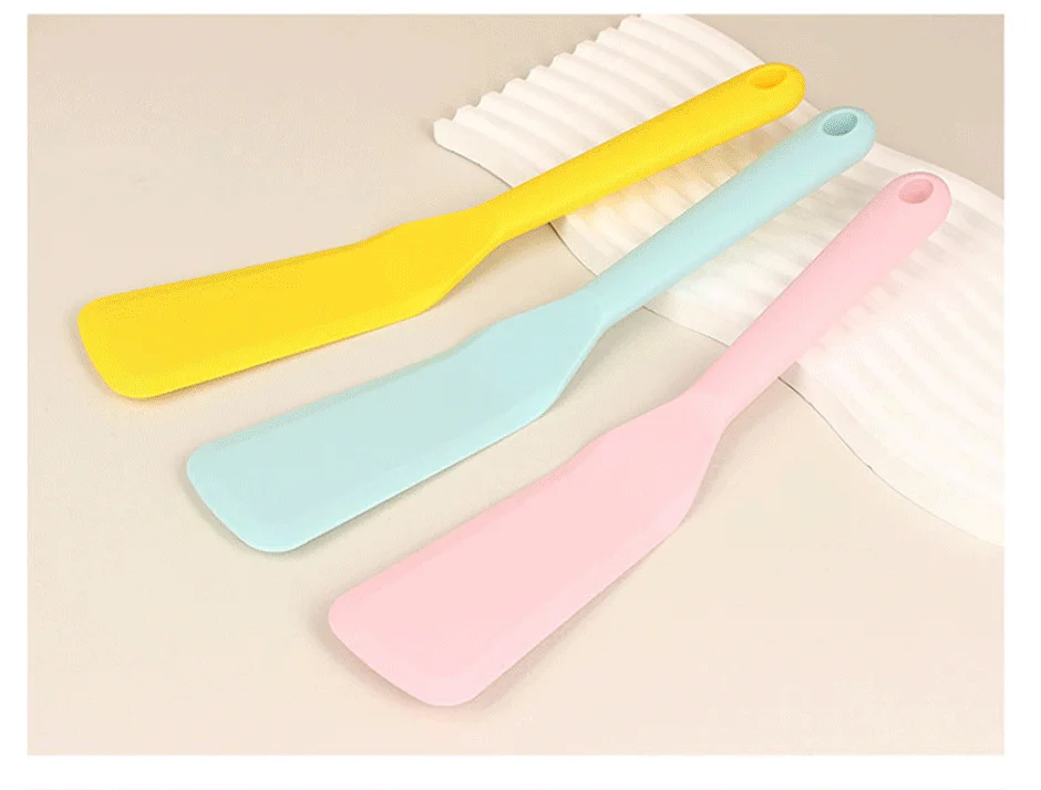 7 Color Silicone Frying Shovel Non-stick Surface Kitchen Pancake Fried Egg Transfer Shovel Steak Shovel Kitchen Baking Tools