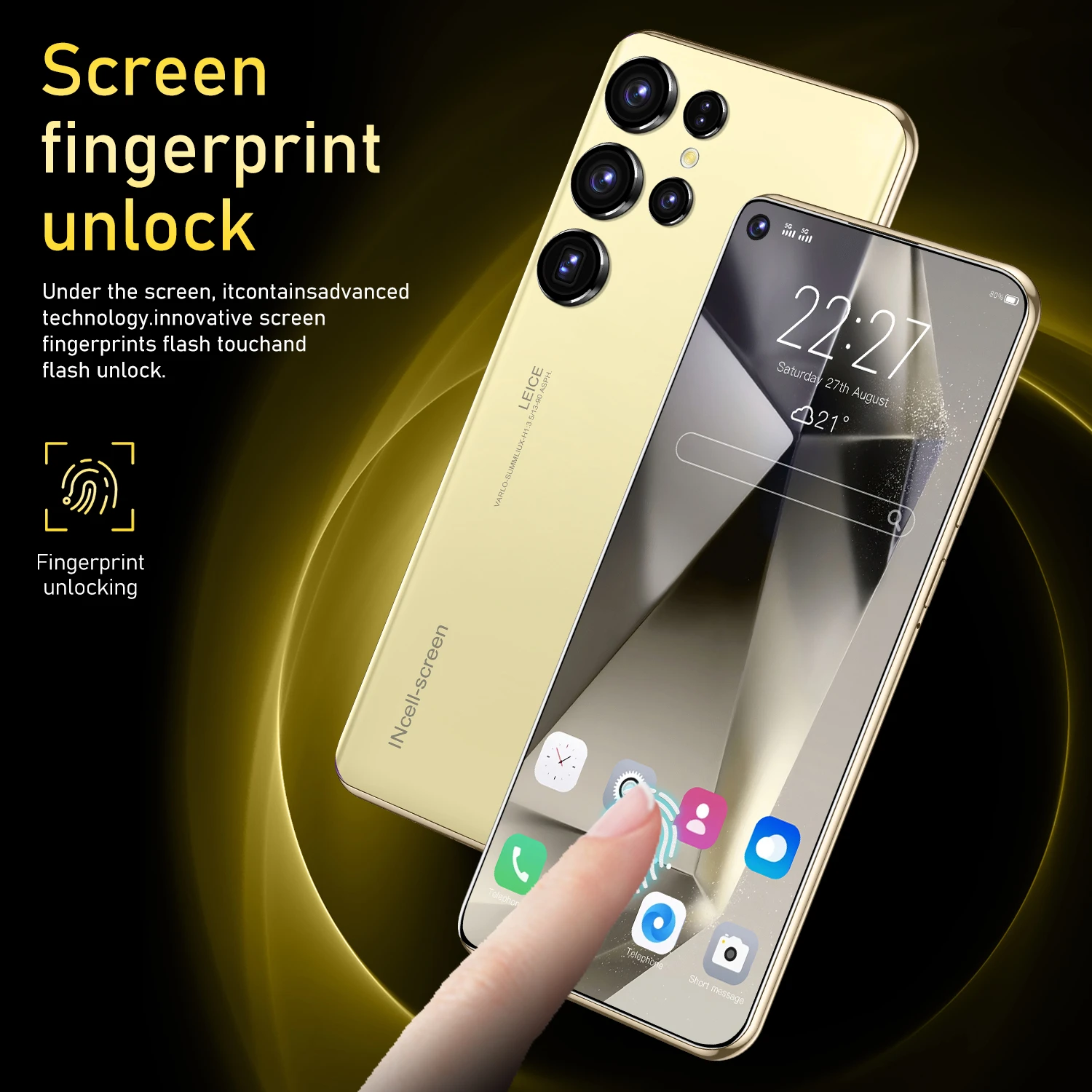 S25 Ultra New smartphone 5G 7.3-inch high-definition Android 14 Snapdragon 8gen3 10core dual SIM phone 7800mAh unlocking phone