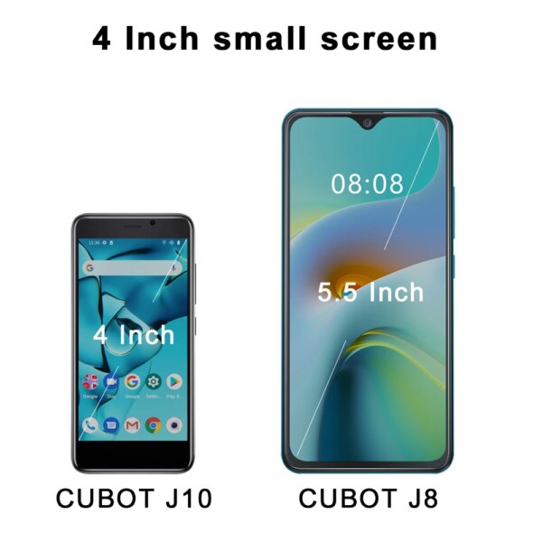 Cubot Android 11 Smartphone J10 4-Inch Screen MINI Mobile Phones 32GB ROM Dual SIM 3G Face ID 2350mAh 5MP Celular Smart Phone - Image 2