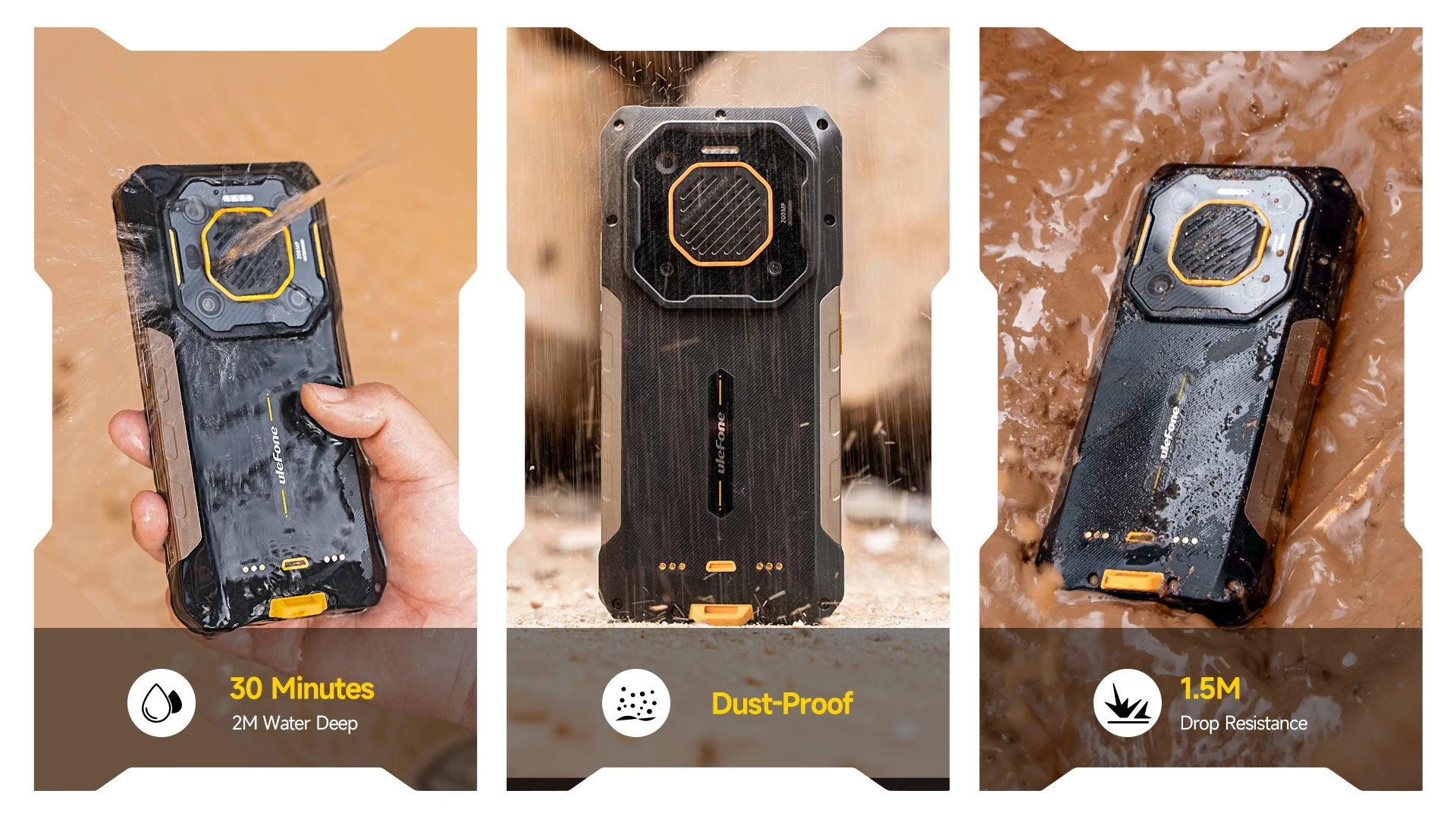 【World Premiere】Ulefone Armor 26 Ultra 5G Rugged Waterproof Smartphone 120W 15600mAh 200MP+64MP Smartphone Up to 24GB+512GB NFC