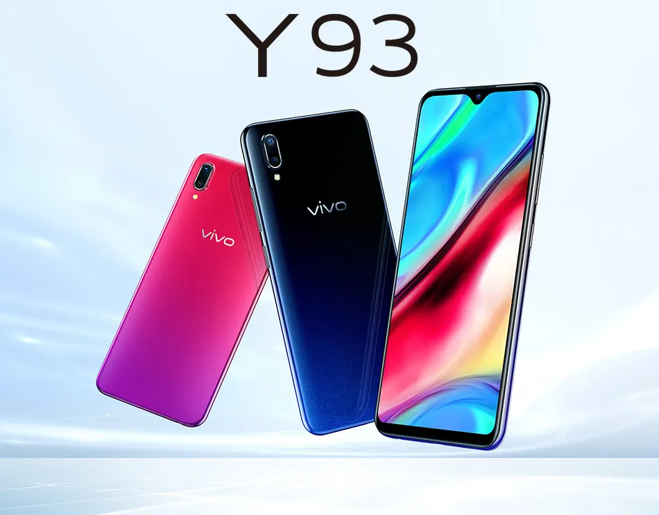 VIVO Y93 Smartphone 4GB RAM 64GB ROM Octa core Android 8.1 6.2'' 13MP+2.0MP Camera Face ID cellphones Dual SIM