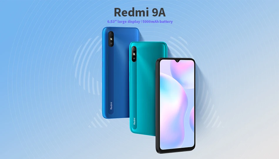 Xiaomi Redmi 9A Global Rom Smartphone 64GB/128GB Cellphone 5000mAh 6.53 inch MTK Helio G25 Octa Core 13MP Smart phone CN Version