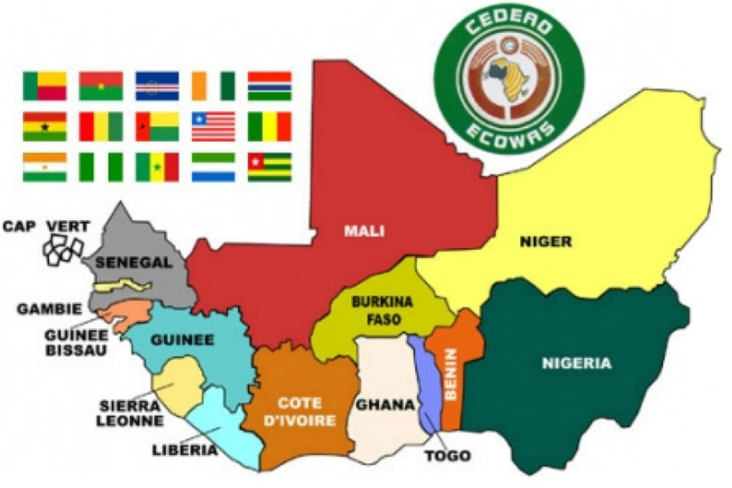 ecowas Ghana map scaled